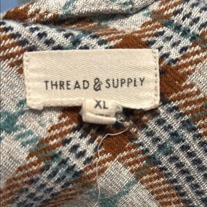 Thread & Supply Multicolor Plaid Shirt XL